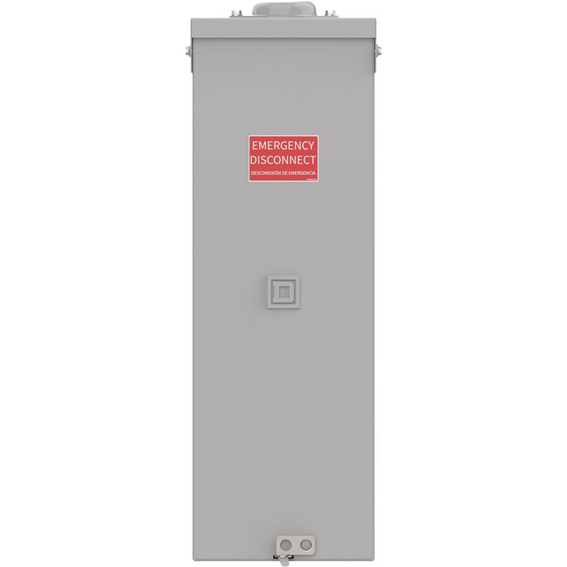 Square D QO 200A Double-Pole Standard Trip Outdoor Enclosed Raintight Main Breaker Disconnect