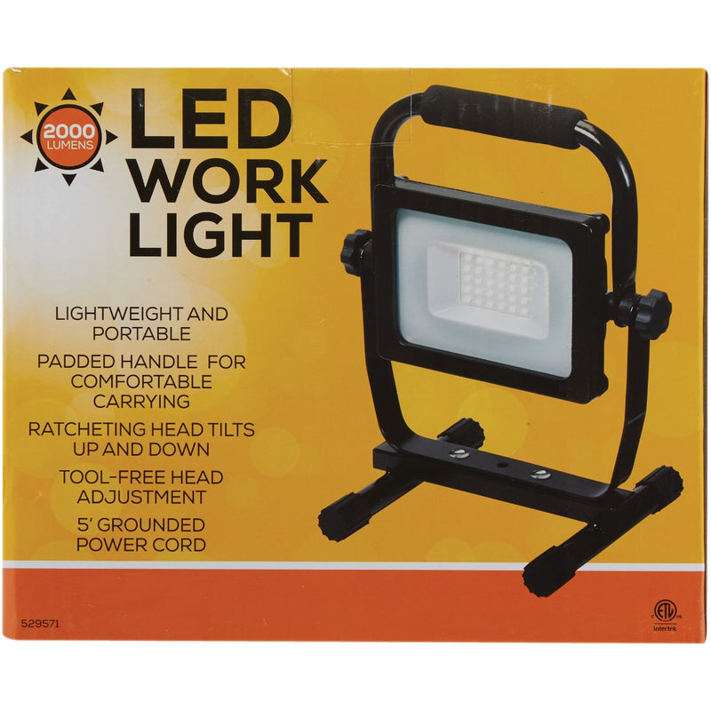 2000 Lm. LED H-Stand Portable Work Light with Power Switch