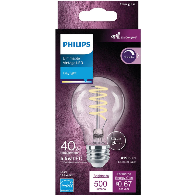 Philips EyeComfort 40W Equivalent Daylight A19 Medium LED Light Bulb