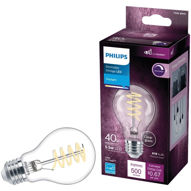 Philips EyeComfort 40W Equivalent Daylight A19 Medium LED Light Bulb