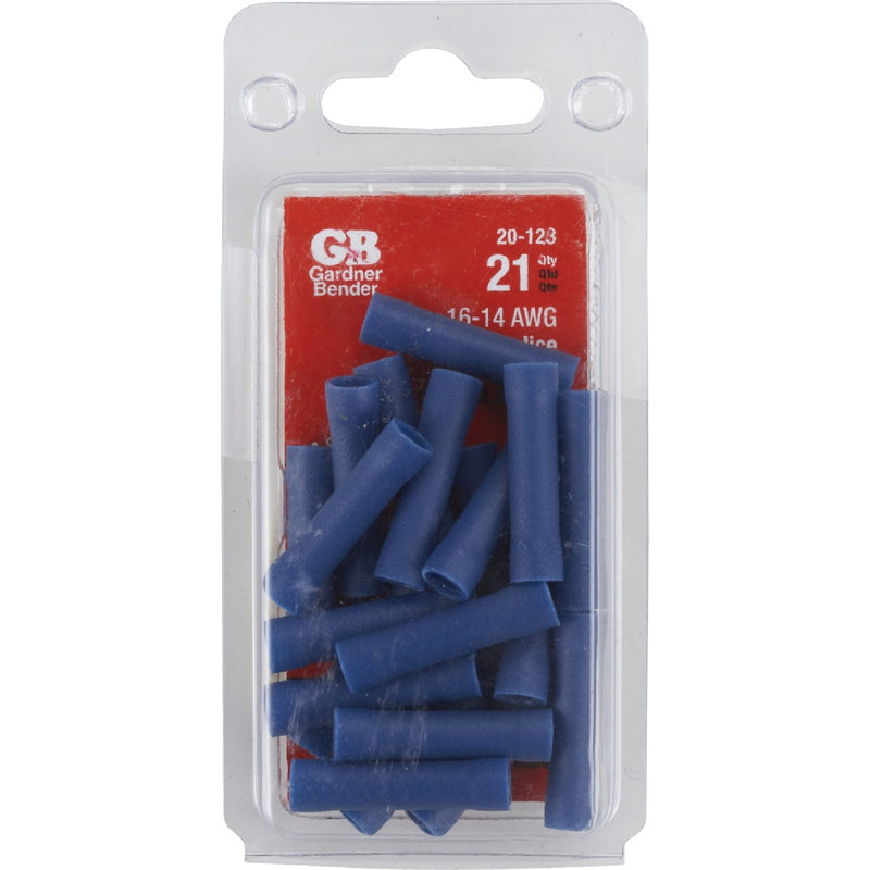 Gardner Bender 16 AWG to 14 AWG Blue Butt Splice (21-Pack)