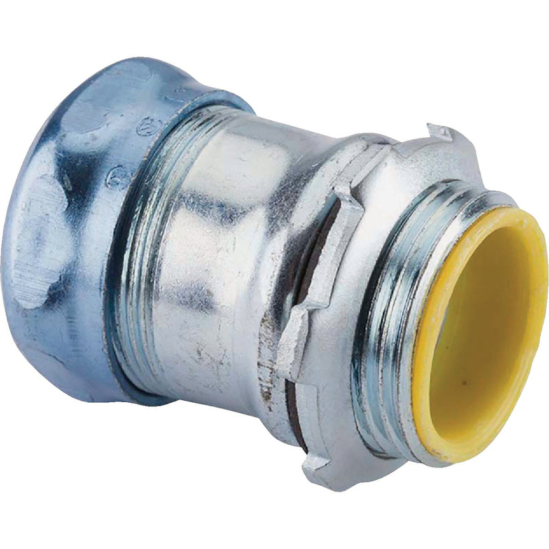 Halex 3/4 In. EMT Steel Rain-Tight Compression Connector with Insulated Throat (3-Pack)