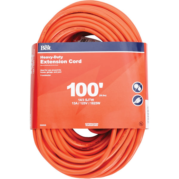 Do it Best 100 Ft. 14/3 Heavy-Duty Outdoor Extension Cord