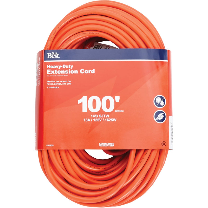 Do it Best 100 Ft. 14/3 Heavy-Duty Outdoor Extension Cord