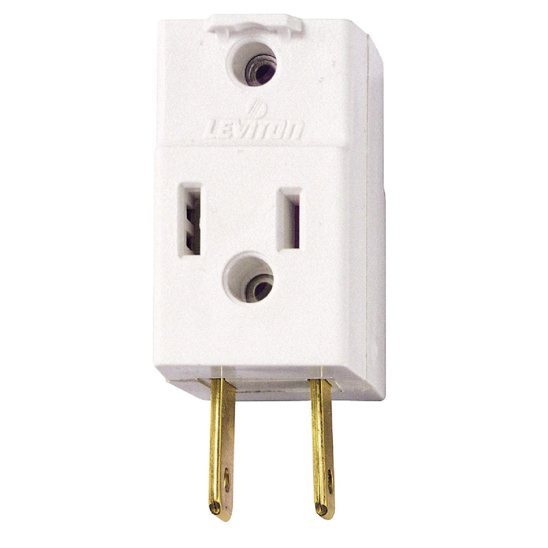 Leviton White 15A 3-Outlet Cube Tap