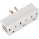Leviton White 15A 3-Outlet Tap