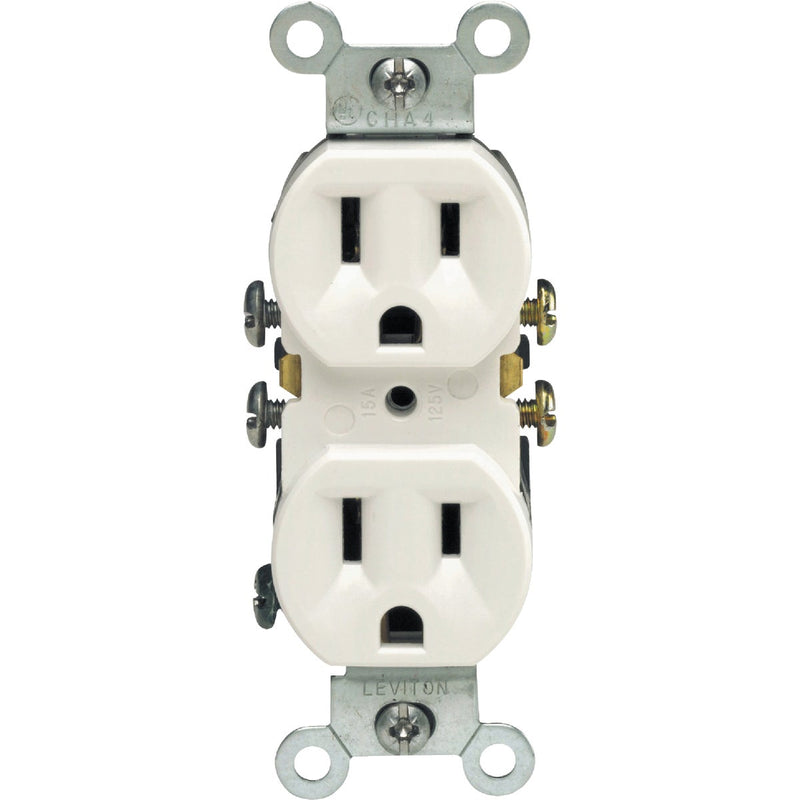 Do it 15A White Residential Grade 5-15R Duplex Outlet