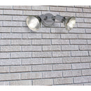 Bell 150W Aluminum Round Double Gray Weatherproof Outdoor Lampholder with Cover, Carded