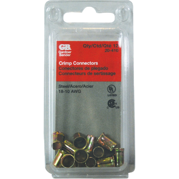 Gardner Bender 18 to 10 AWG Copper-to-Copper Zinc-Plated Steel Crimp Connector (12-Pack)