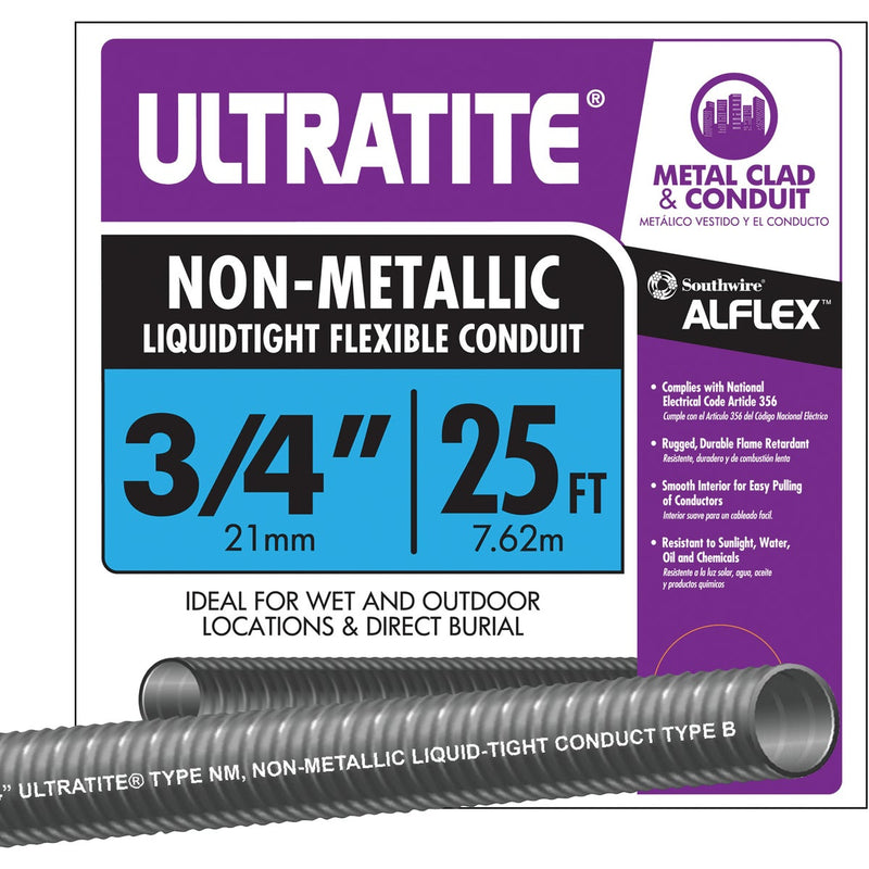 Southwire 3/4 In. x 25 Ft. Flexible Non-Metallic Liquid Tight Conduit