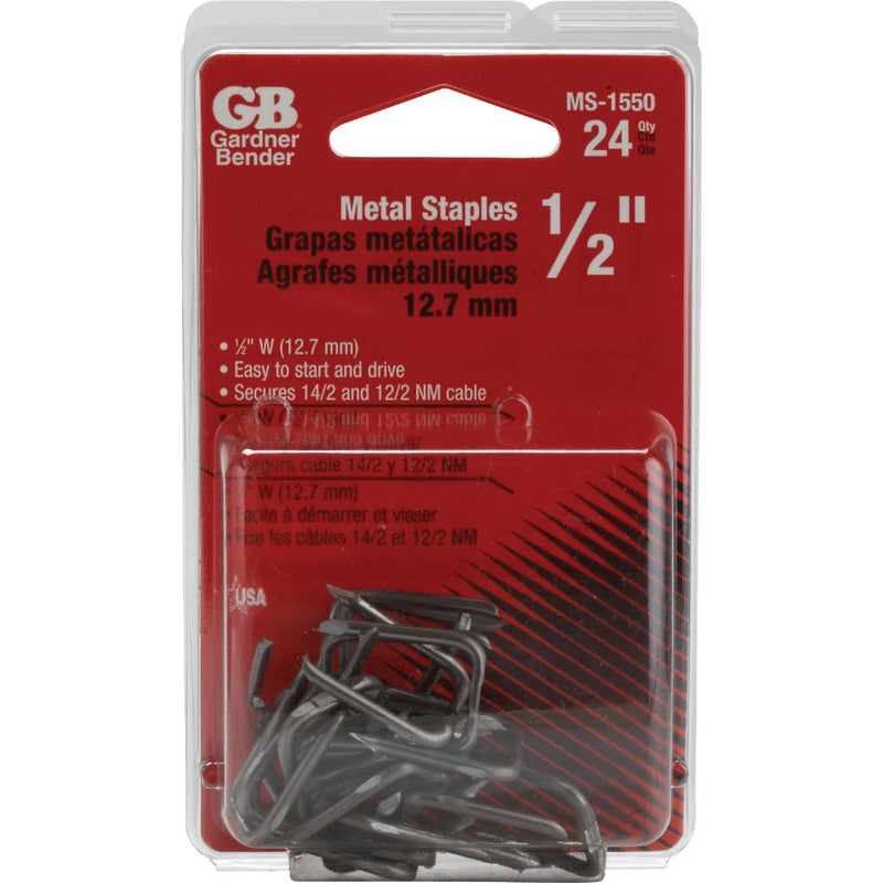 Gardner Bender 1/2 In. x 15/16 In. Carbon Steel Cable Staple (24-Count)