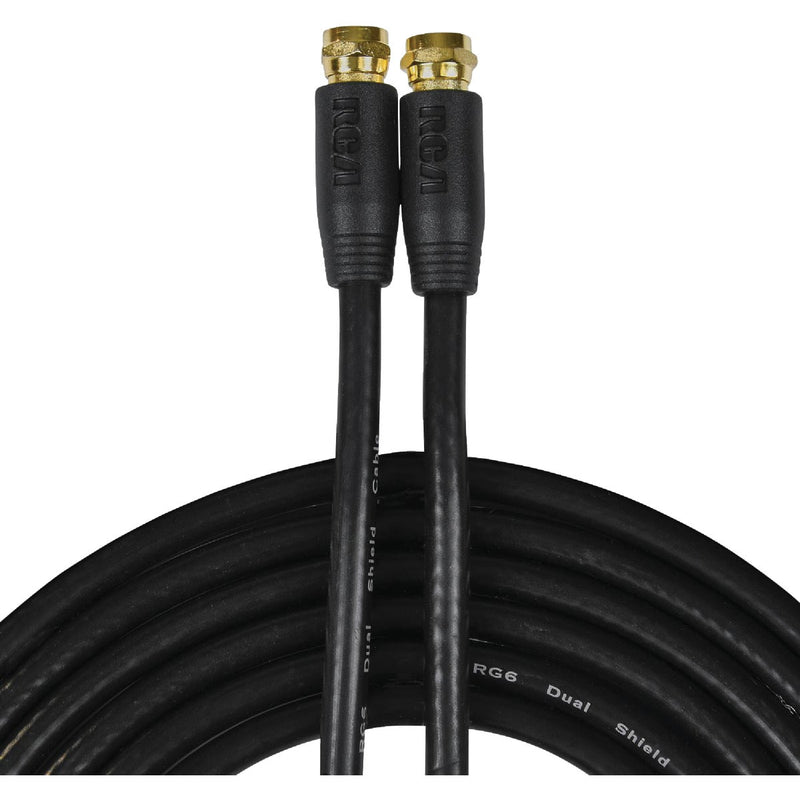 RCA 12 Ft. Black Digital RG6 Coaxial Cable