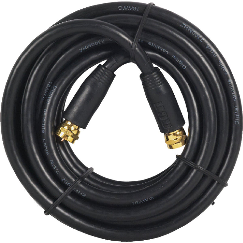 RCA 12 Ft. Black Digital RG6 Coaxial Cable