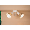 Halo White Motion Sensing Dusk To Dawn Incandescent Floodlight Fixture