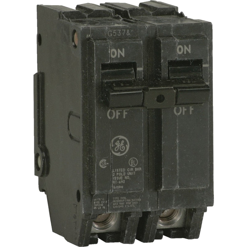 GE THQL 20A Double-Pole Standard Trip Circuit Breaker