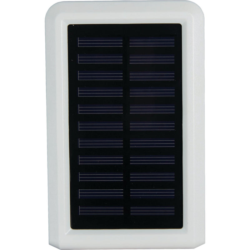 Heath Zenith White Motion Activated Single Head LED Solar Powered Security Light Fixture, 300-Lumen