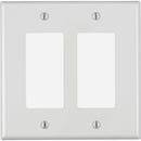 Leviton Decora 2-Gang Plastic Oversized Rocker Decorator Wall Plate, White
