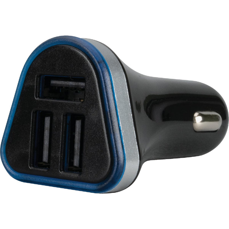 Blue Jet 12V Triple USB-A Car Charger