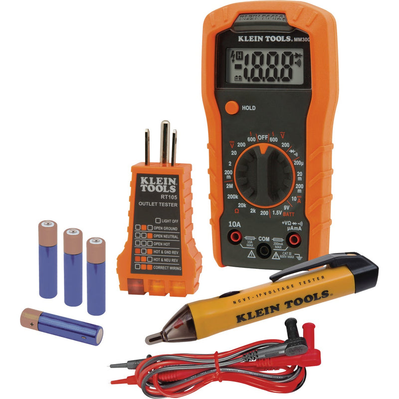 Klein 3-Piece Multimeter Test Kit