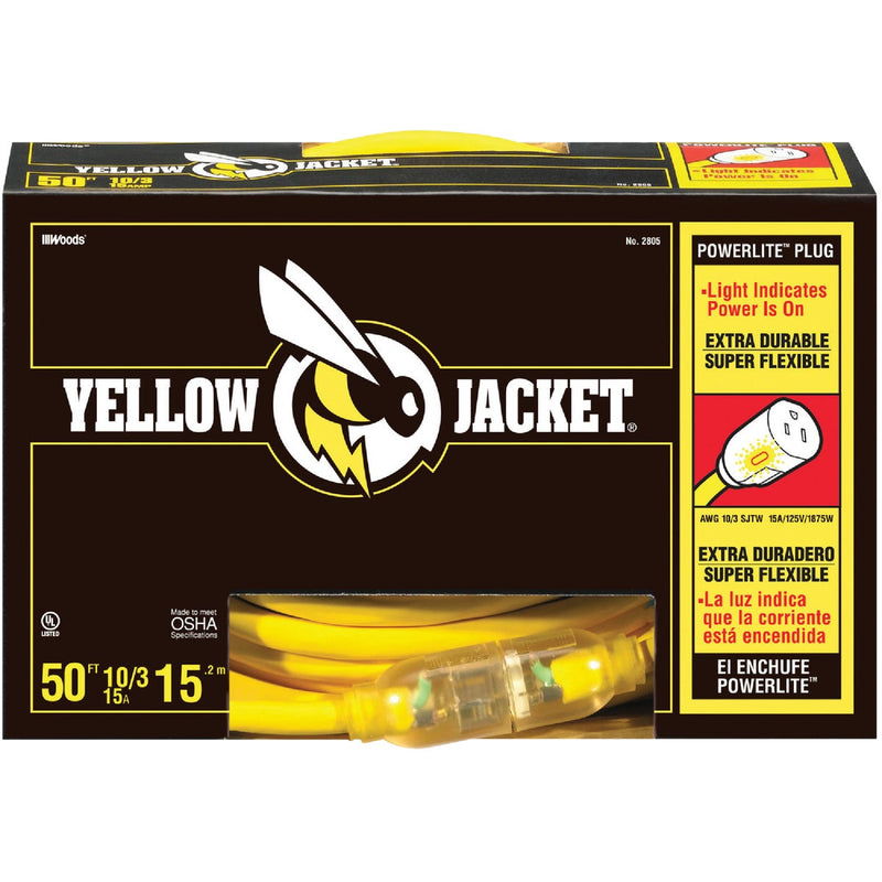 Yellow Jacket 50 Ft. 10/3 Contractor Grade Extension Cord