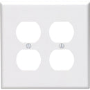 Leviton Mid-Way 2-Gang Thermoplastic Nylon Outlet Wall Plate, White