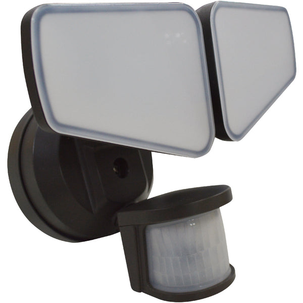 Bronze Motion Sensing Dusk-to-Dawn LED Floodlight Fixture