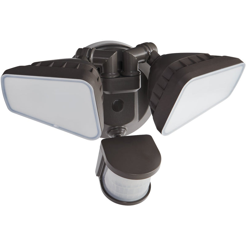 Bronze Motion Sensing Dusk-to-Dawn LED Floodlight Fixture