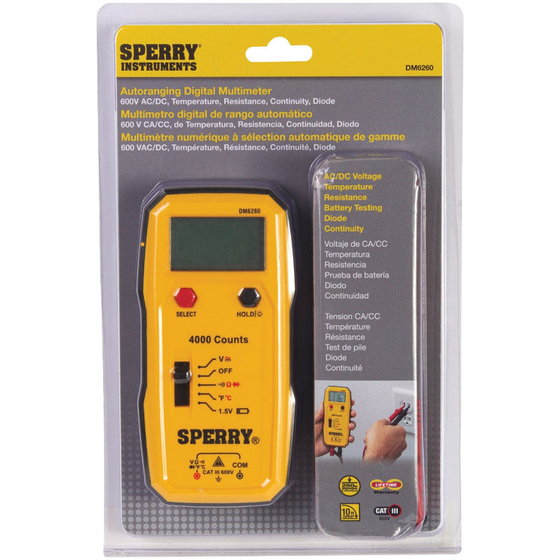 Sperry 7-Function 600V Digital Multimeter