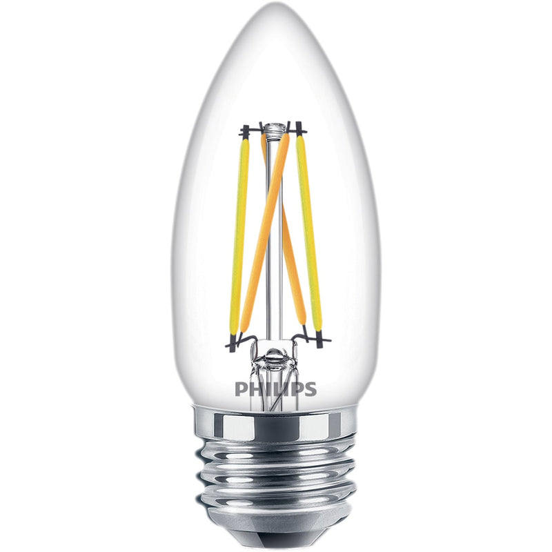 Philips Ultra Definition 40W Equivalent Soft White B11 Medium LED Decorative Light Bulb (3-Pack)