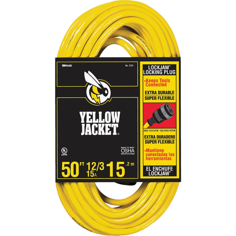 Yellow Jacket Lockjaw 50 Ft. 12/3 Extension Cord