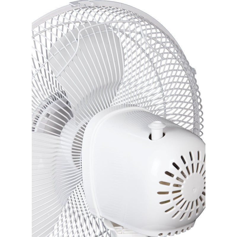 Best Comfort 12 In. 3-Speed White Oscillating Table Fan