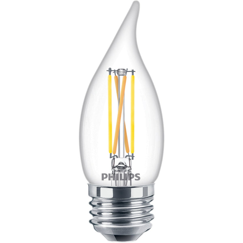 Philips Ultra Definition 40W Equivalent Soft White BA11 Medium LED Decorative Light Bulb (3-Pack)