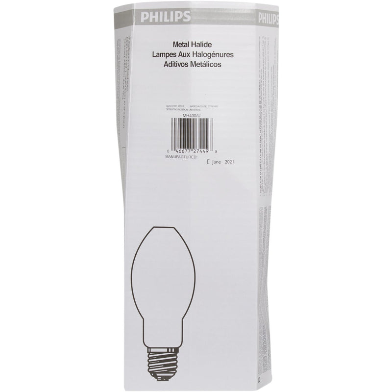 Philips 400W Clear ED37 Mogul Metal Halide High-Intensity Light Bulb