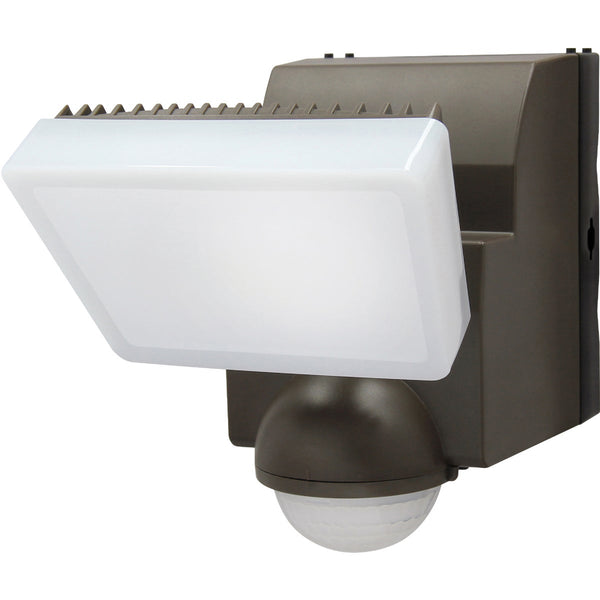 IQ America Bronze 500 Lm. LED Motion Sensing Battery Operated 1-Head Security Light Fixture