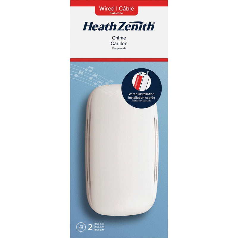 Heath Zenith White Plastic Wired Door Chime