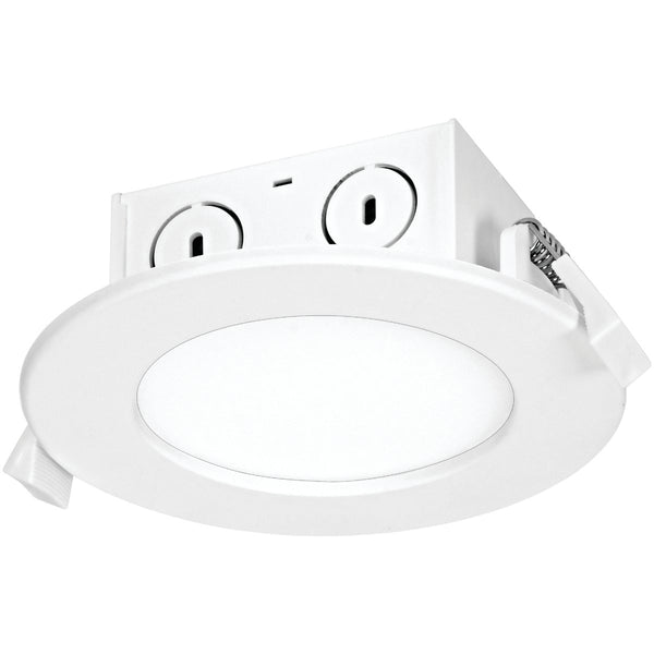 Satco 4 In. Direct Wired IC Rated White 3000K LED Recessed Light Kit