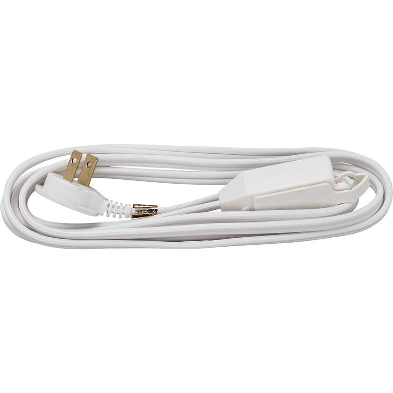 Do it Best 7 Ft. 16/2 Flat Plug White Extension Cord