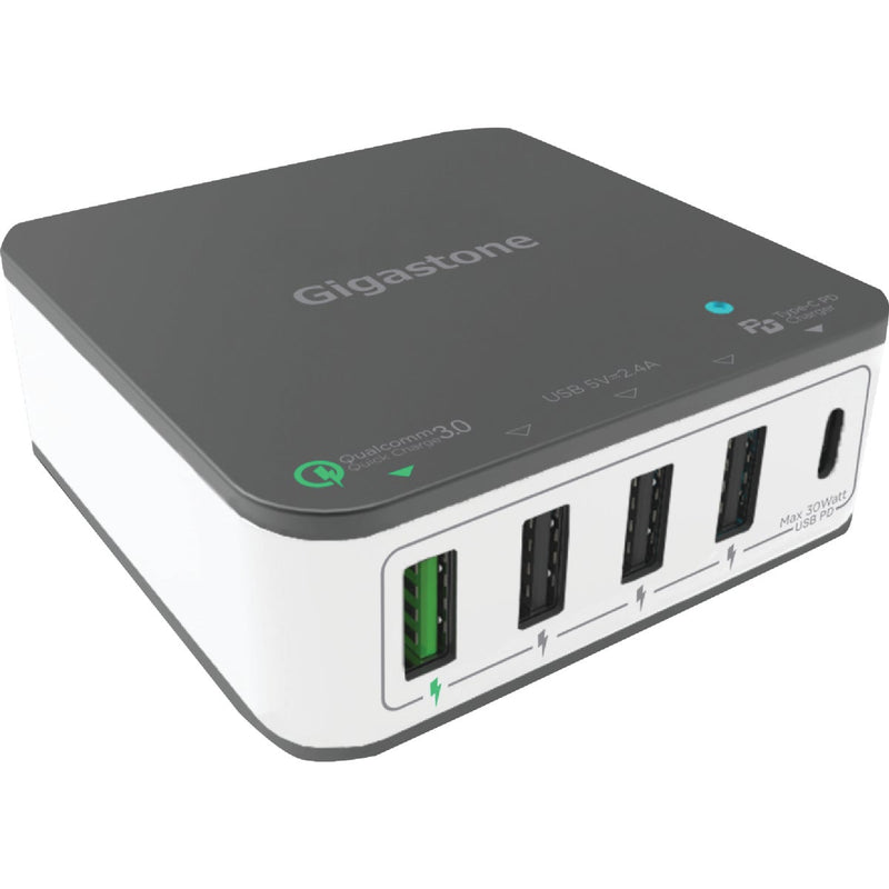 Gigastone Type-C PD3.0 5-Port Black & White Wall Charger