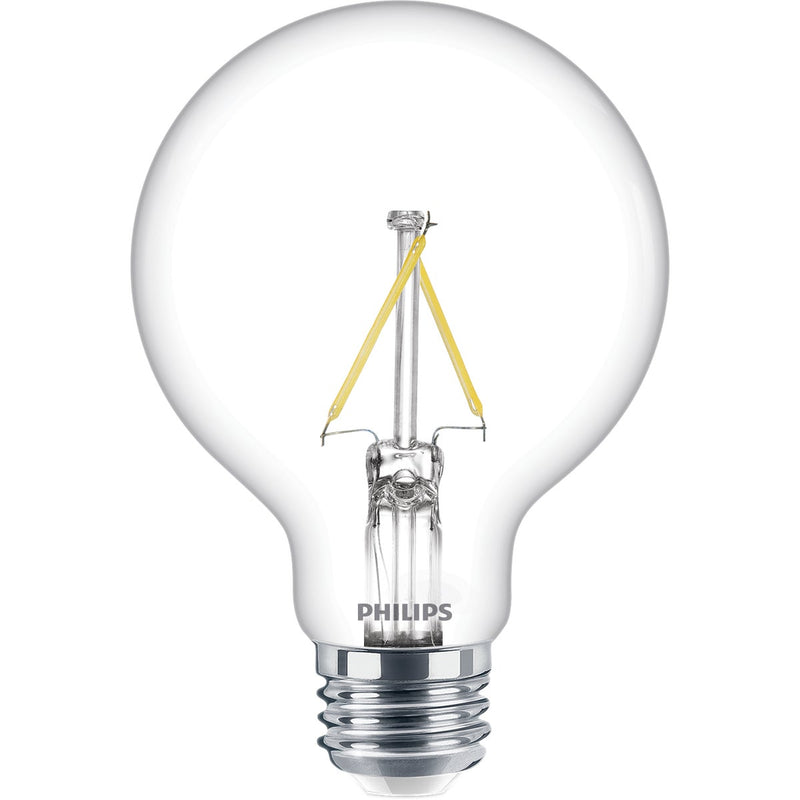 Philips Ultra Definition 40W Equivalent Daylight G25 Medium LED Decorative Light Bulb (2-Pack)