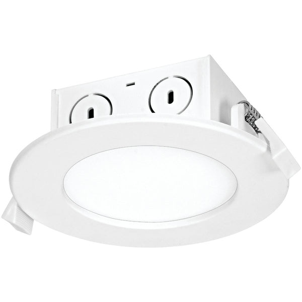 Satco 4 In. Direct Wired IC Rated White 4000K LED Recessed Light Kit