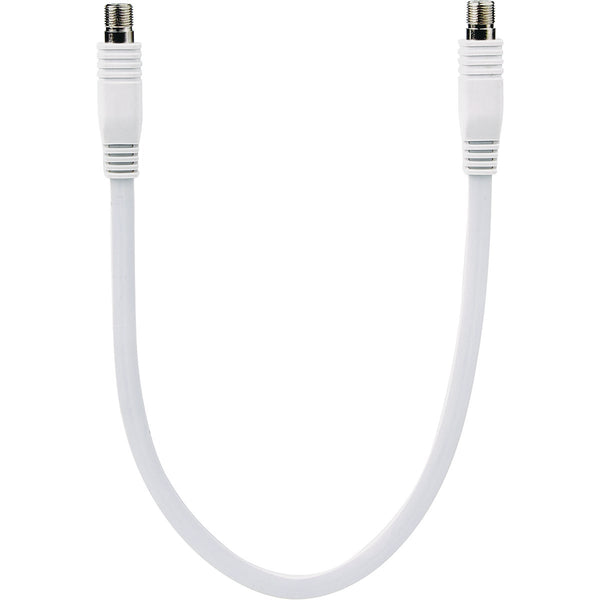 RCA 18 In. White Flat Coax Extension Cable