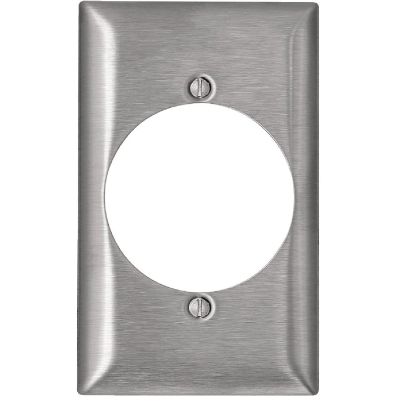 Leviton C-Series 2.15 In. Dia. Opening Stainless Steel Outlet Wall Plate