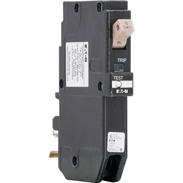 Eaton CH 15A Single-Pole GFCI Circuit Breaker