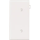 Leviton 1-Gang Standard End Nylon Blank Wall Plate, White