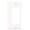 Leviton 1-Gang Plastic Sectional Rocker Decorator Wall Plate End Panel, White