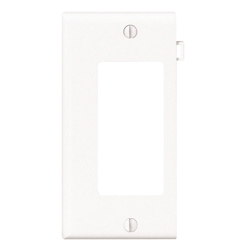 Leviton 1-Gang Plastic Sectional Rocker Decorator Wall Plate End Panel, White