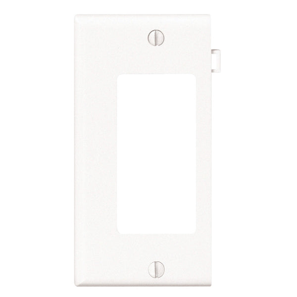 Leviton 1-Gang Plastic Sectional Rocker Decorator Wall Plate End Panel, White