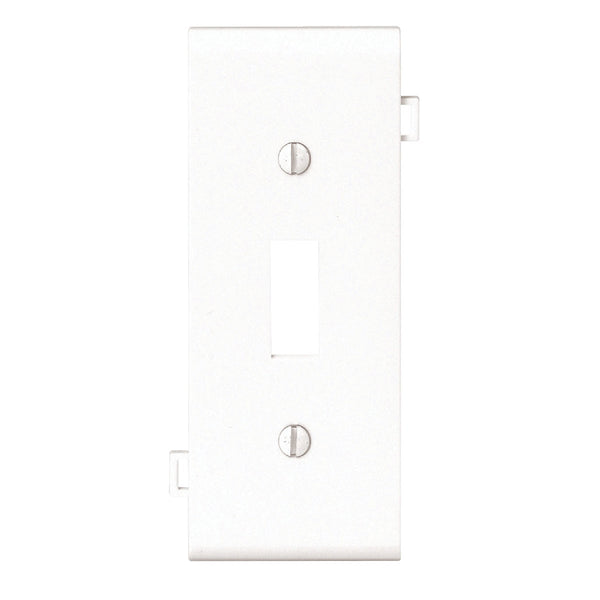 Leviton 1-Gang Plastic Sectional Toggle Switch Wall Plate Center Panel, White