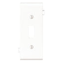 Leviton 1-Gang Plastic Sectional Toggle Switch Wall Plate Center Panel, White