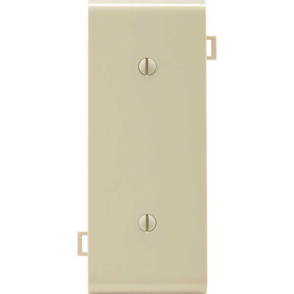 Leviton 1-Gang Standard Center Nylon Blank Wall Plate, Ivory